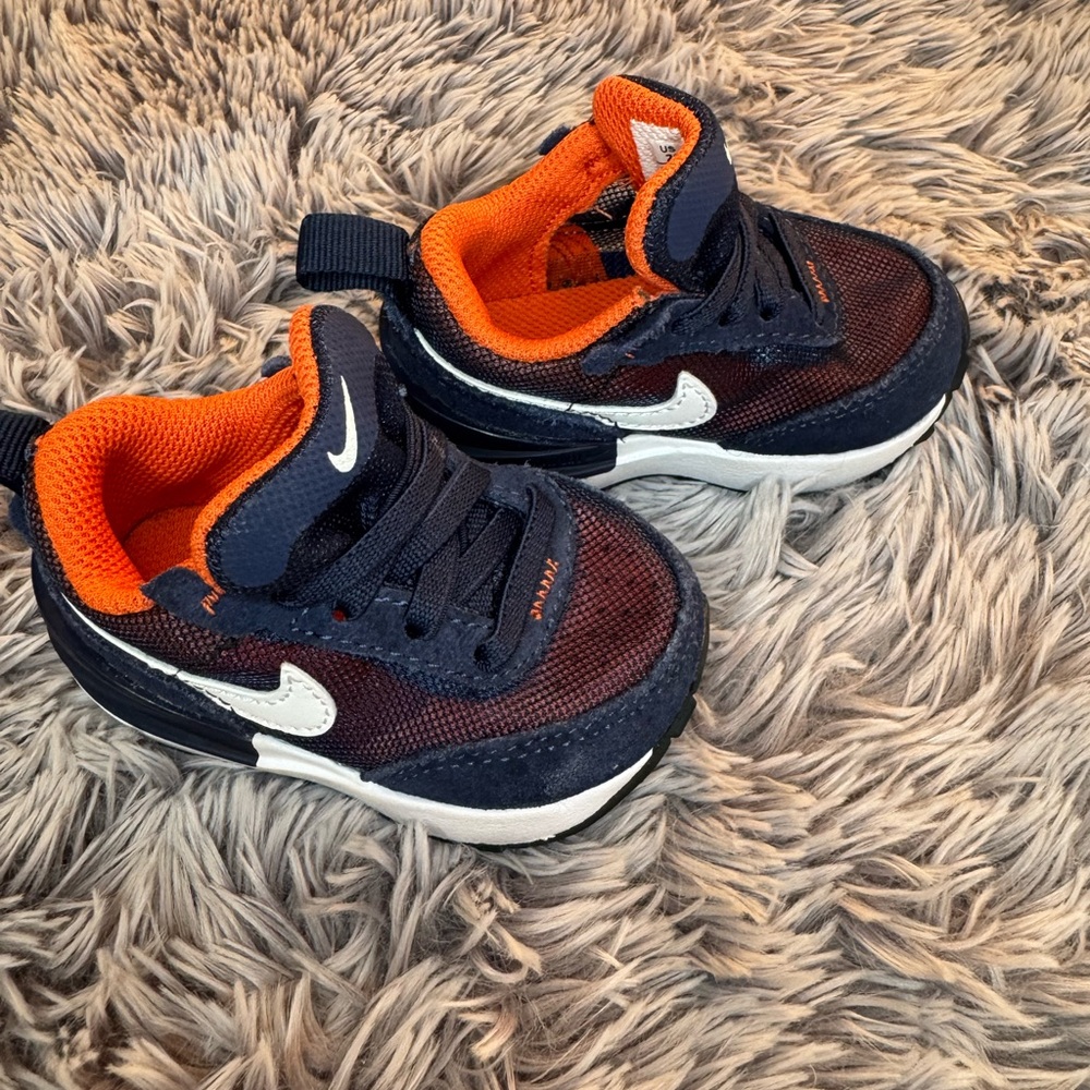 Nike Vibrant Orange and White Sneakers